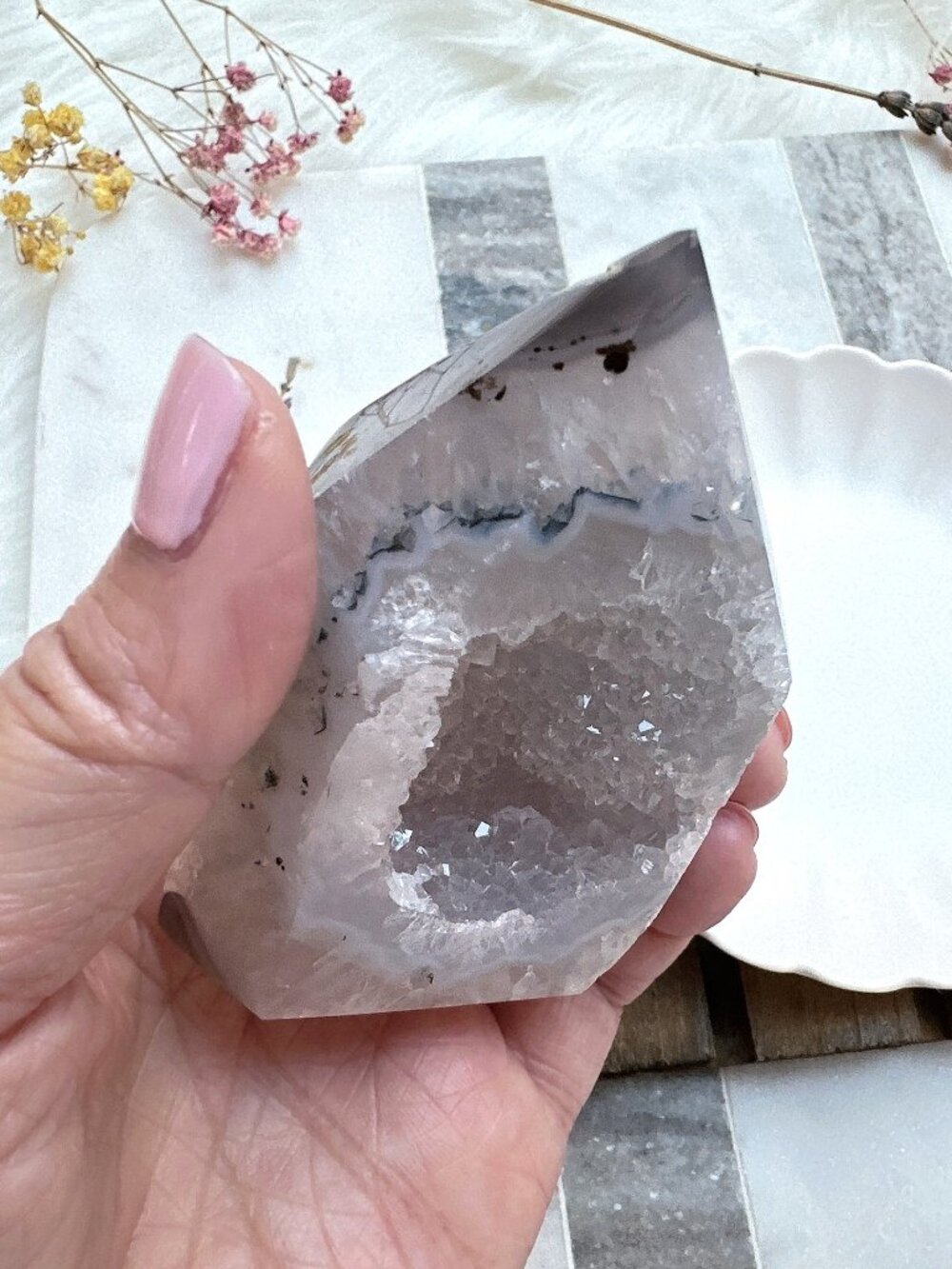 Gorgeous Agate Druzy Tower - Picture 7 of 8